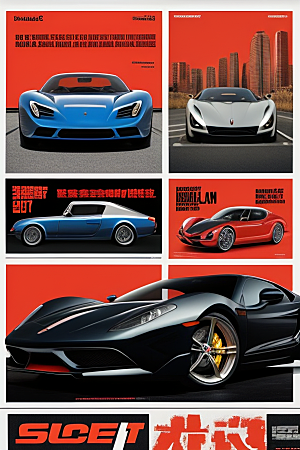 海报封面设计的正品超级汽车鉴赏