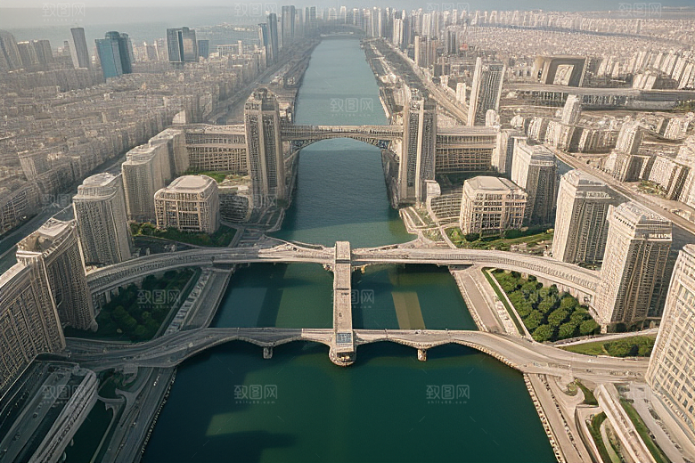 水上建筑中东城市魅力