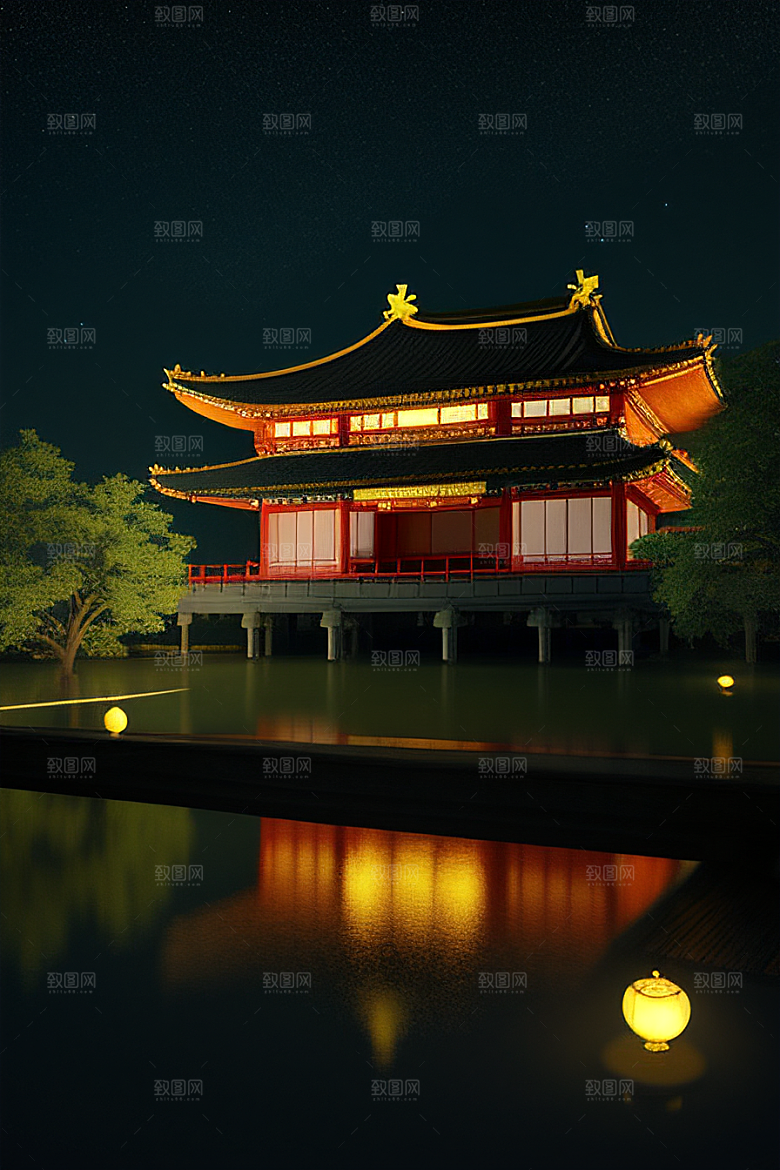 美丽如画的古代中国宫殿