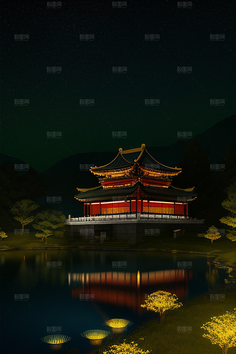 美丽如画的古代中国宫殿