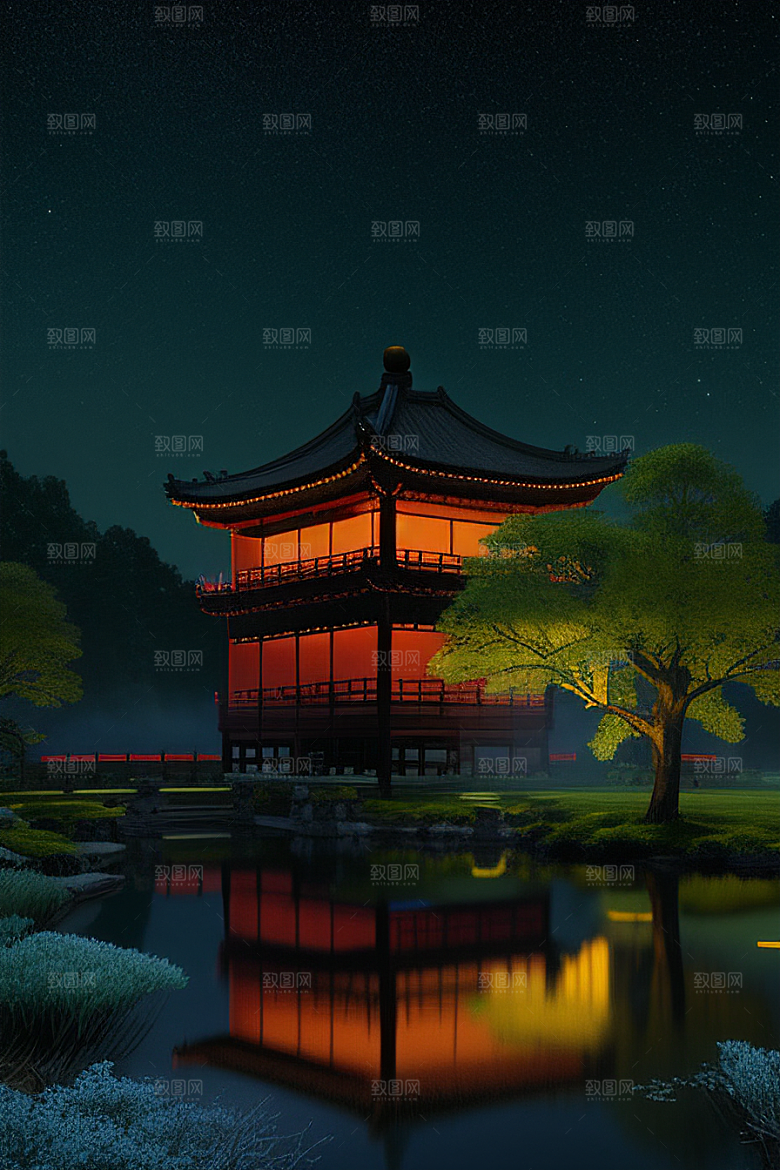 美丽如画的古代中国宫殿