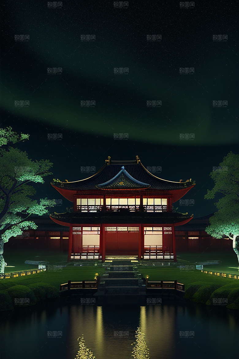 美丽如画的古代中国宫殿