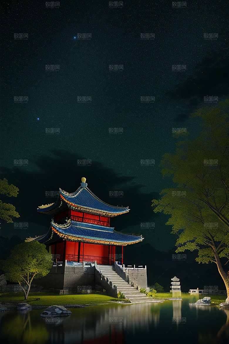 美丽如画的古代中国宫殿