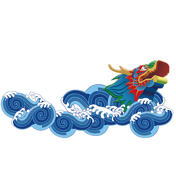 中国龙古典元素龙图案龙纹海报