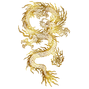 中国龙古典元素龙图案龙纹海报装饰