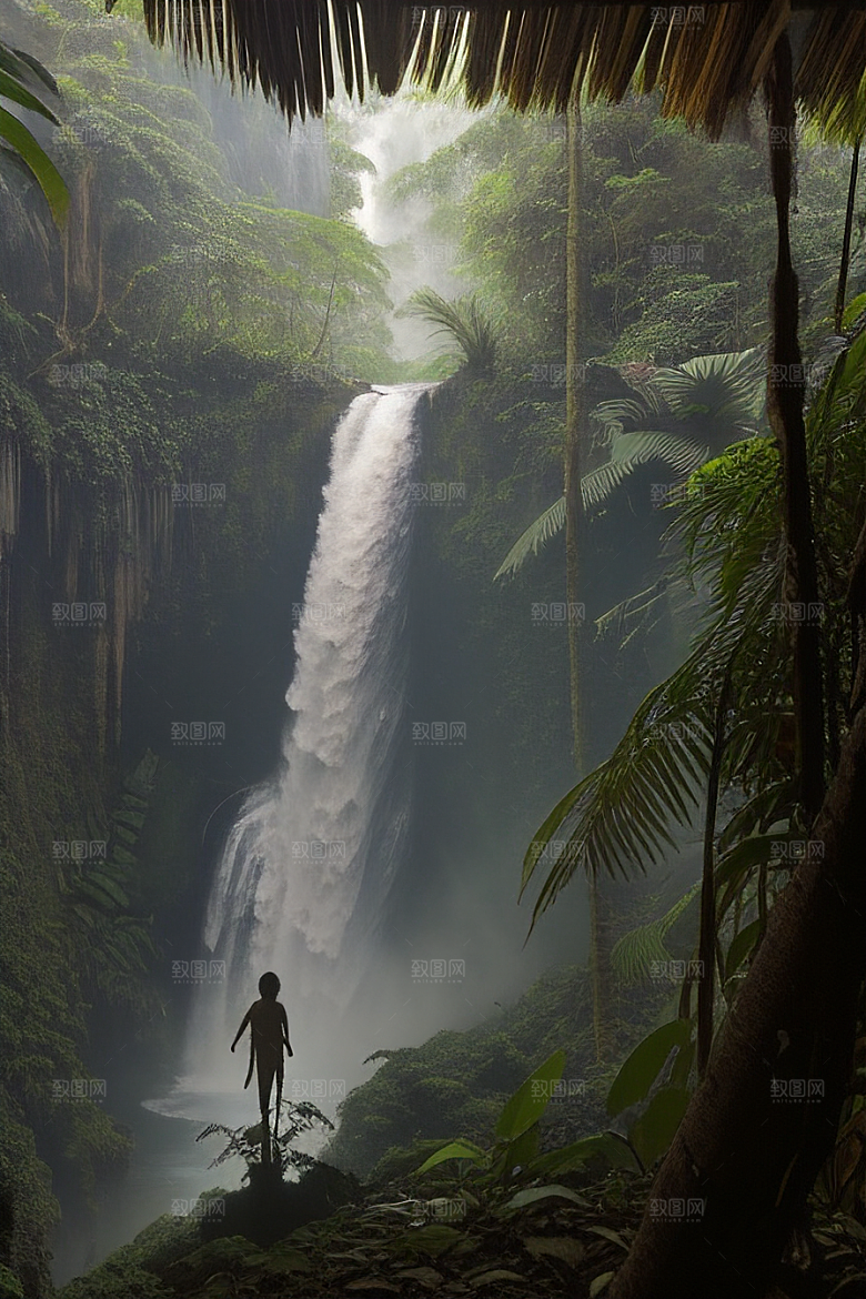 远眺潘多拉丛林山脉的美丽庙宇内部