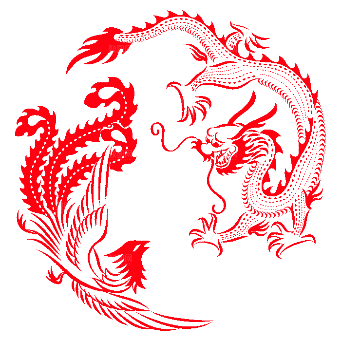 中国龙古典元素龙图案龙纹海报装饰素材