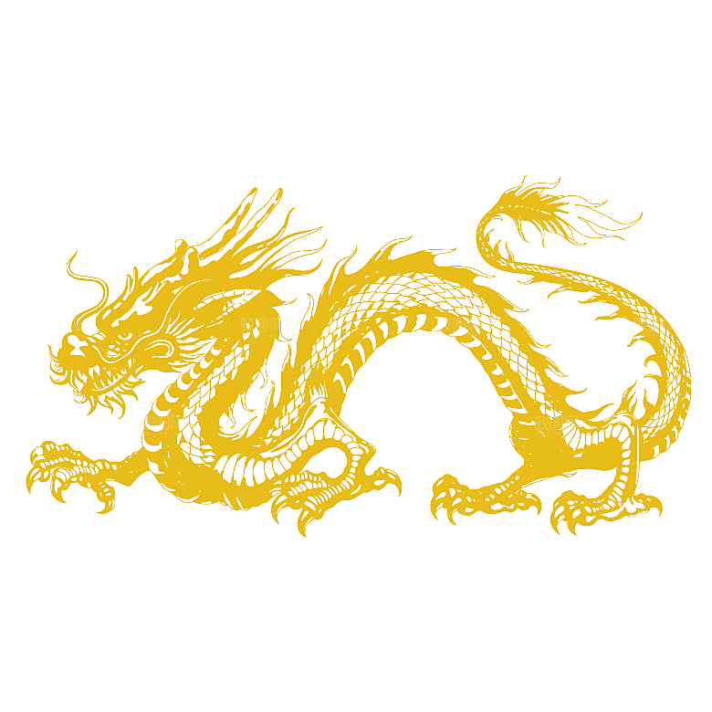 中国龙古典元素龙图案龙纹海报装饰素材