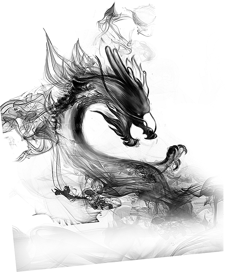 中国龙古典元素龙图案龙纹 海报装饰