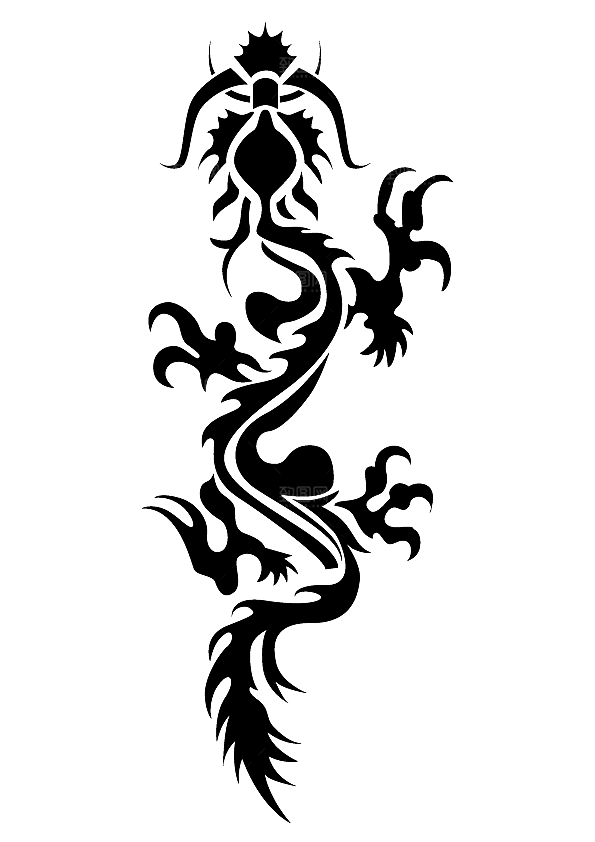 中国龙古典元素龙图案龙纹海报装饰元素