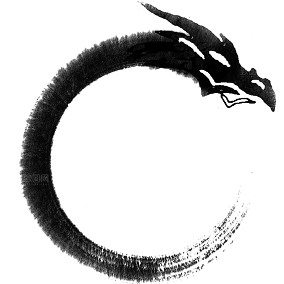 中国龙古典元素龙图案龙纹海报装饰PNG