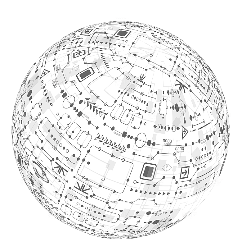 创意手绘地球星球PNG免抠元素透明素材