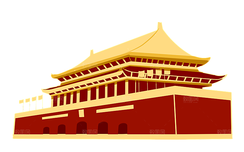 北京天安门png免抠透明国庆元素素材