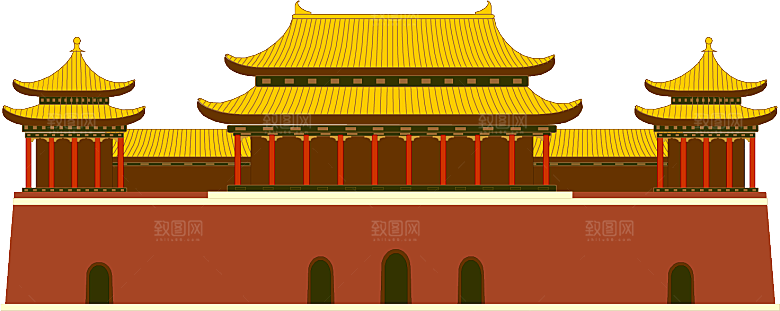 北京天安门png免抠透明国庆元素图