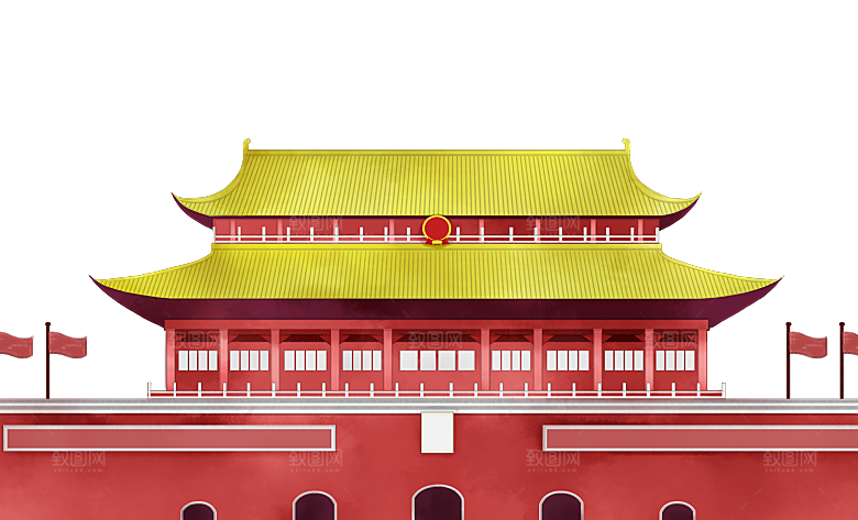 北京天安门png免抠透明国庆元素素材