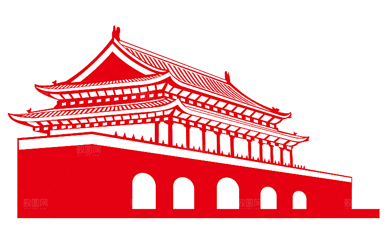 北京天安门png免抠透明国庆元素