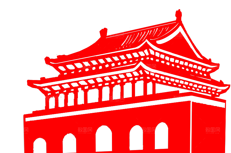 北京天安门png免抠透明国庆元素图