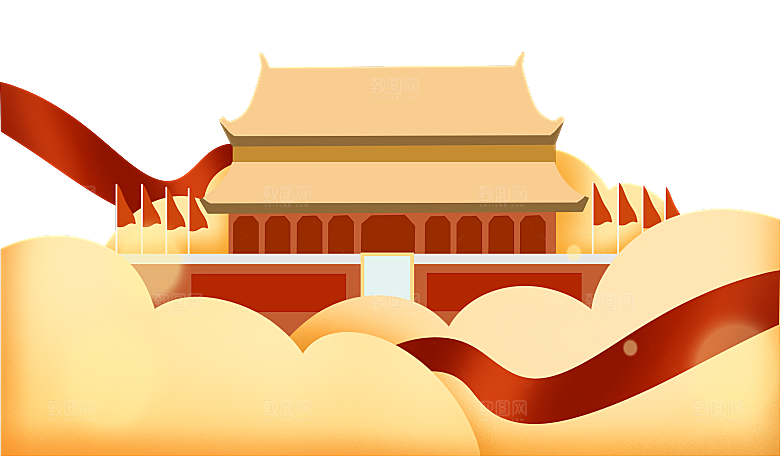 北京天安门png免抠透明国庆元素图片PS