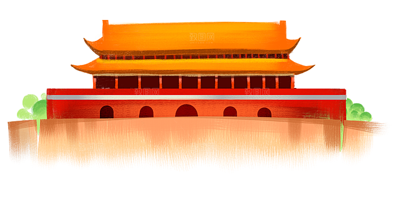 北京天安门png免抠透明国庆元素图片PS