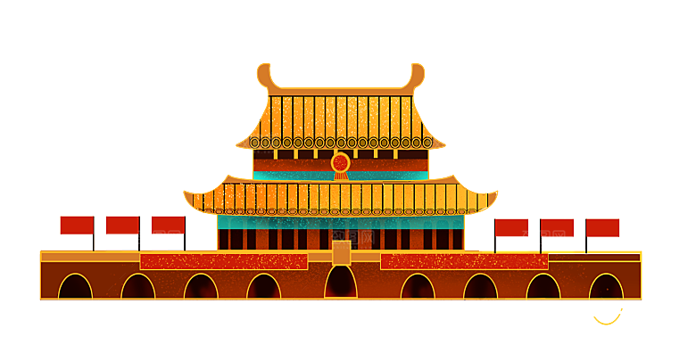 北京天安门png免抠透明国庆元素图元素