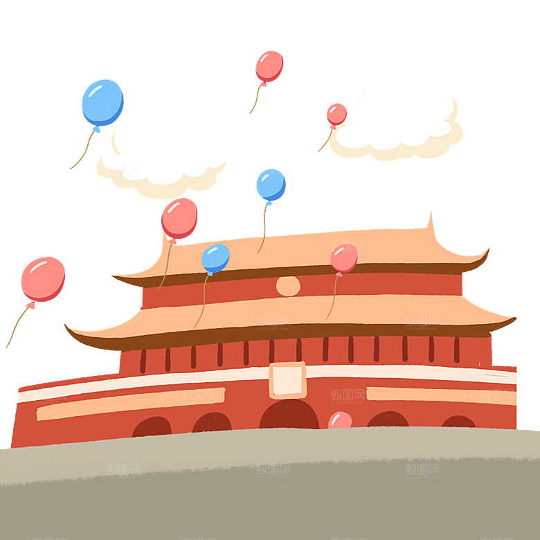 北京天安门png免抠透明国庆元素图元素