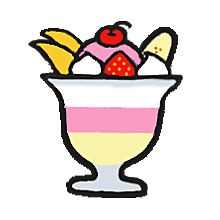 可爱食物小图标蛋糕冰淇淋牛奶PNG