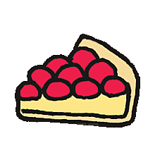 可爱食物小图标蛋糕冰淇淋牛奶PNG