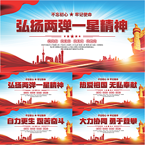 两弹一星精神展板系列