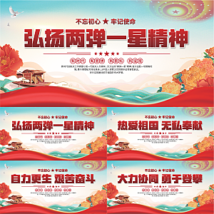 两弹一星精神展板系列