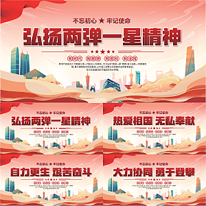 两弹一星精神展板系列
