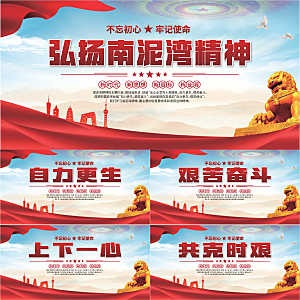 南泥湾精神党建展板系列