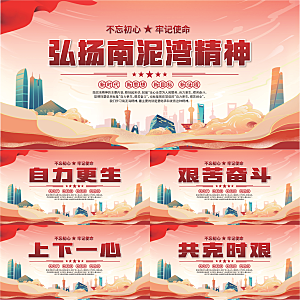 南泥湾精神党建展板系列