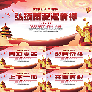 南泥湾精神党建展板系列