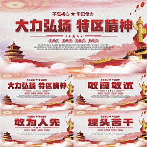 特区精神党建展板系列