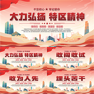 特区精神党建展板系列
