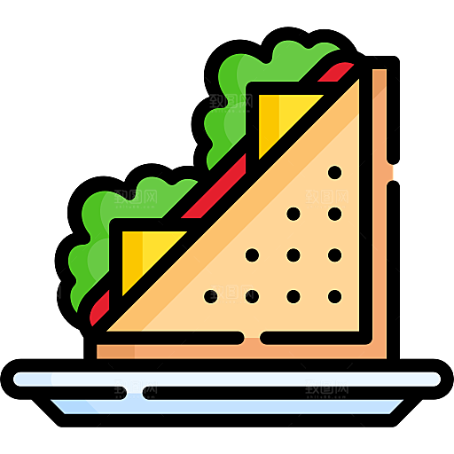 卡通可爱食物小图标蛋糕冰淇淋PNG素材