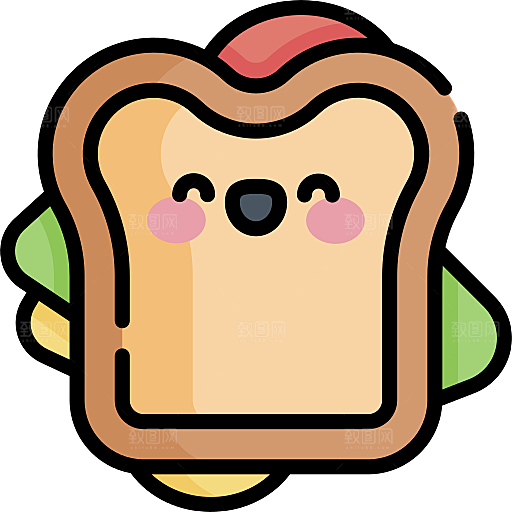 卡通可爱食物小图标蛋糕冰淇淋PNG素材