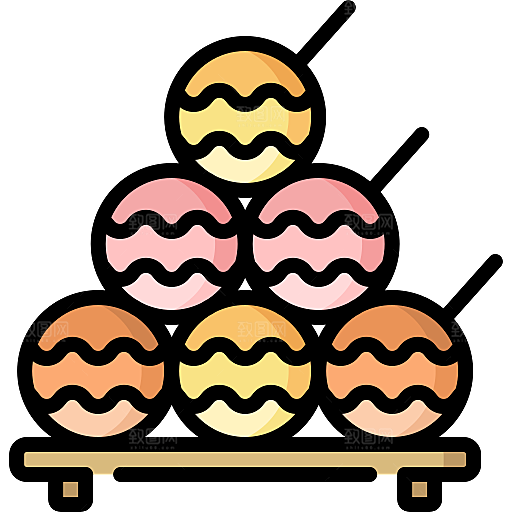 卡通可爱食物小图标蛋糕冰淇淋PNG素材