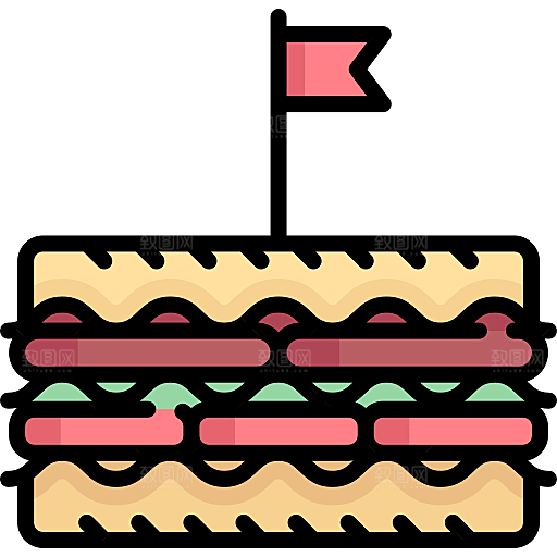 卡通可爱食物小图标蛋糕冰淇淋PNG