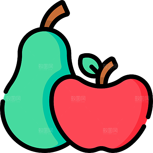 卡通可爱食物小图标蛋糕冰淇淋PNG素材