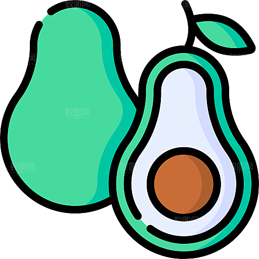 卡通可爱食物小图标蛋糕冰淇淋PNG