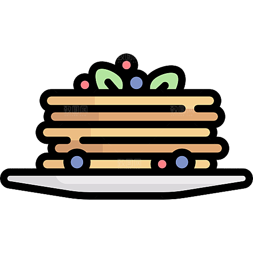 卡通可爱食物小图标蛋糕冰淇淋PNG素材