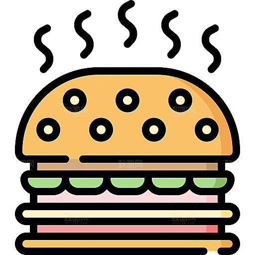 卡通可爱食物小图标蛋糕冰淇淋PNG素材