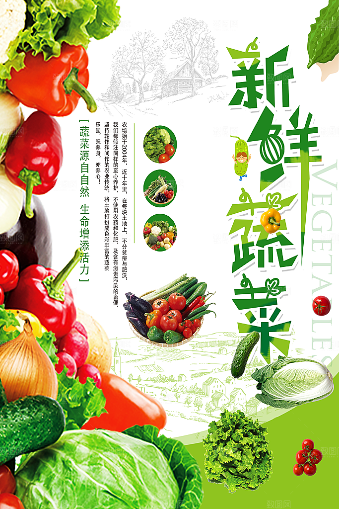 新鲜蔬菜源自自然