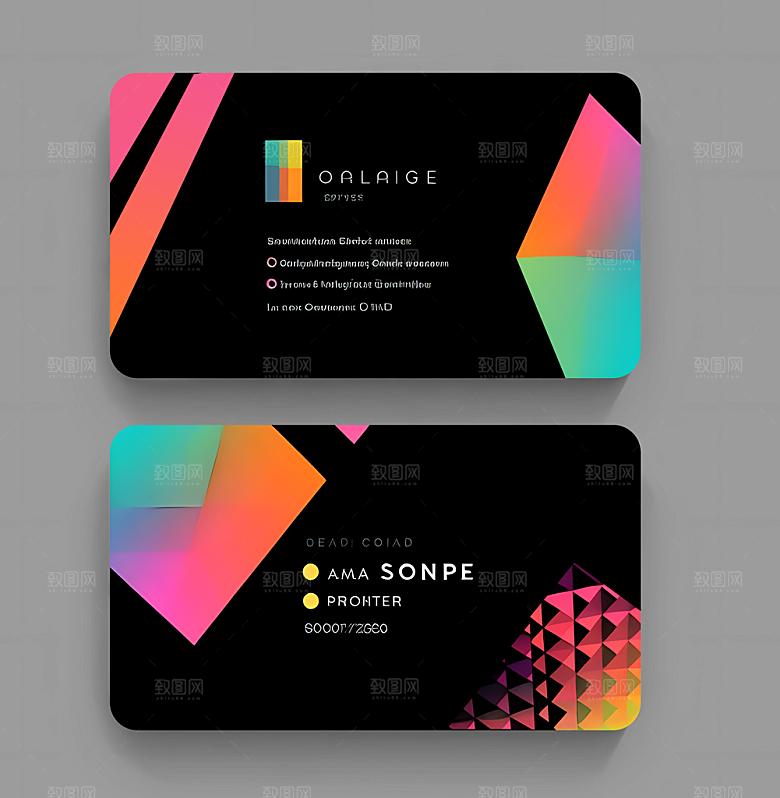 广告公司名片 企业名片图片
