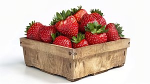 草莓红色鲜甜美味天然诱人红色水果健康新鲜