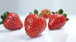 草莓红色水果健康美味天然红色新鲜鲜甜诱人