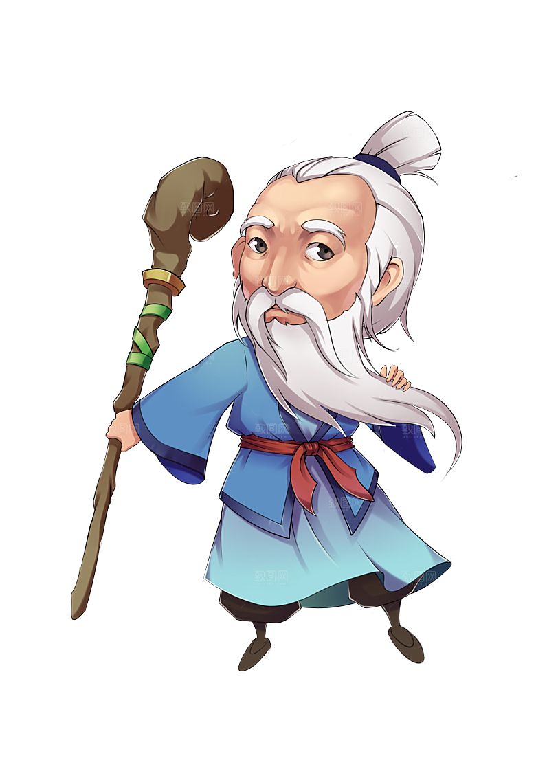 手绘Q版三国演义人物关羽张飞刘备等