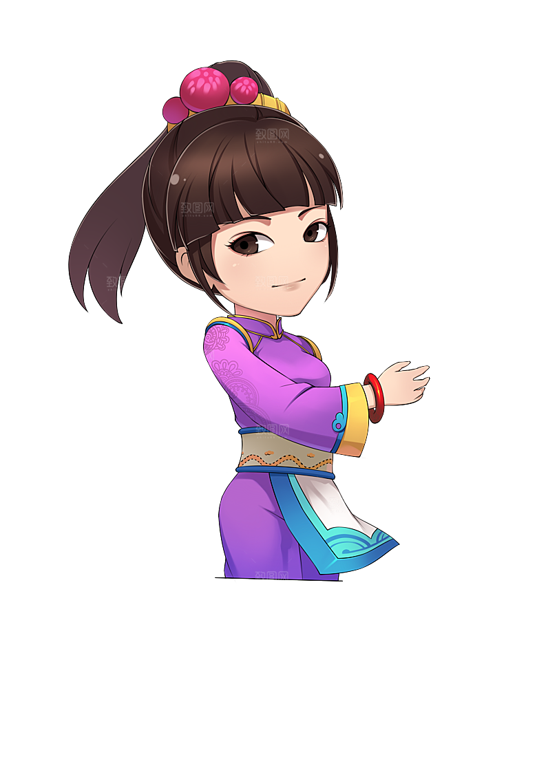 手绘Q版三国演义人物关羽张飞刘备