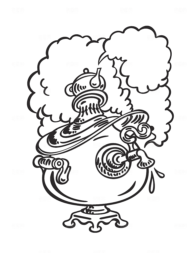 矢量酒壶容器手绘元素